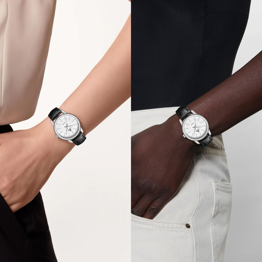LN LENQIN Ladies Watches Analog Quartz Watch for Women Waterproof Women's Wrist Watches Easy Reader Womens Watch with Leather Strap