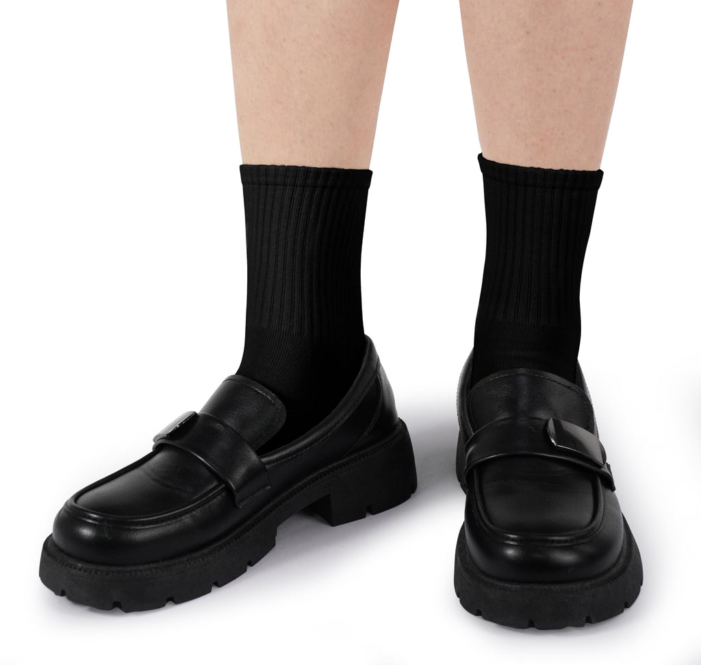 BomKinta Women Casual Calf Socks - Cute Cotton Crew Socks - Soft Above Ankle Sock Gifts 6 Pairs Size 5-10