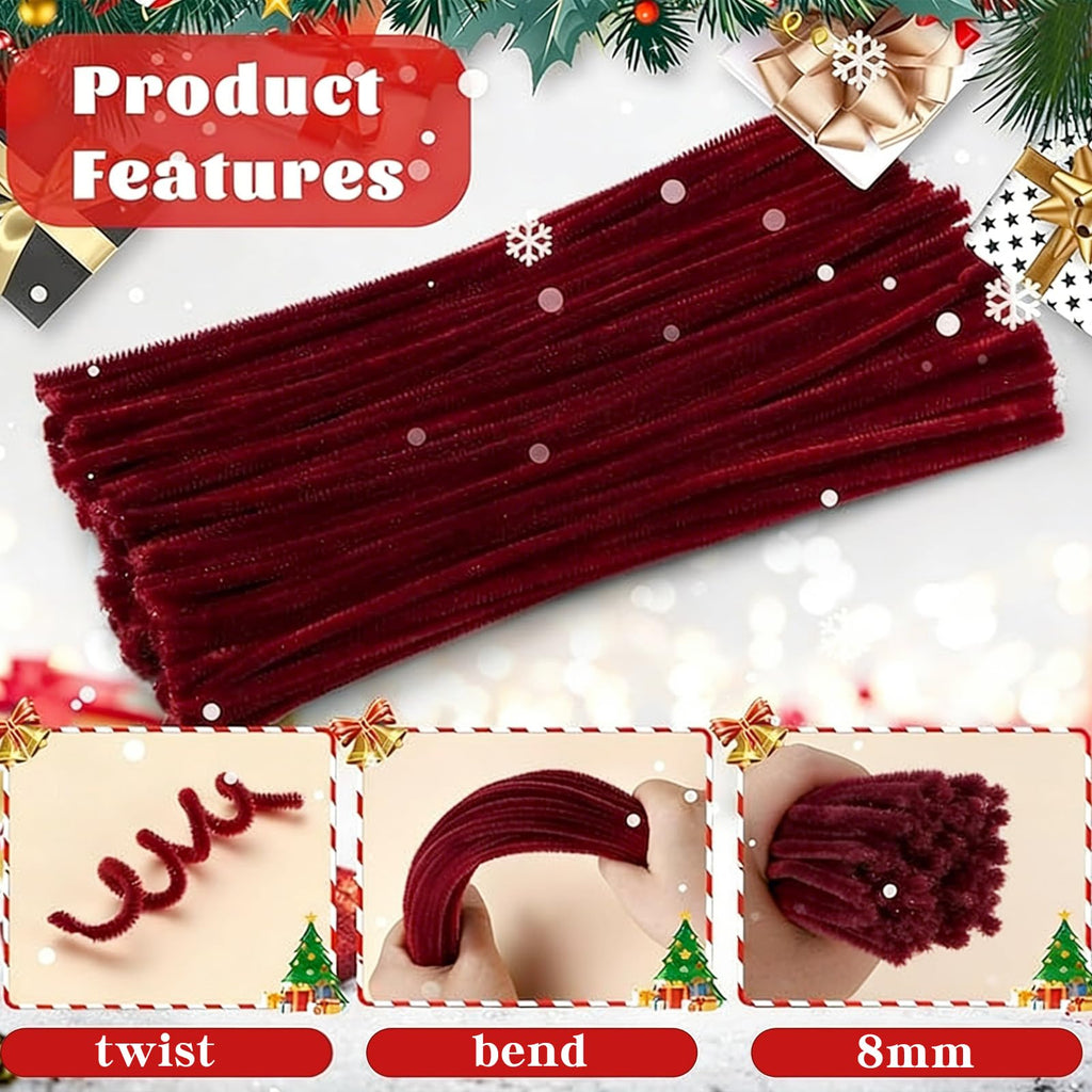 Pipe Cleaners Craft Bulk,Kids Toys & Games Gifts,200pcs Arts Crafts,Chenille Stems Art Supplies for Projects Creative DIY Room Decor,Christmas Decorations,Juegos para Niños Fidget Toys for Ages 5-7