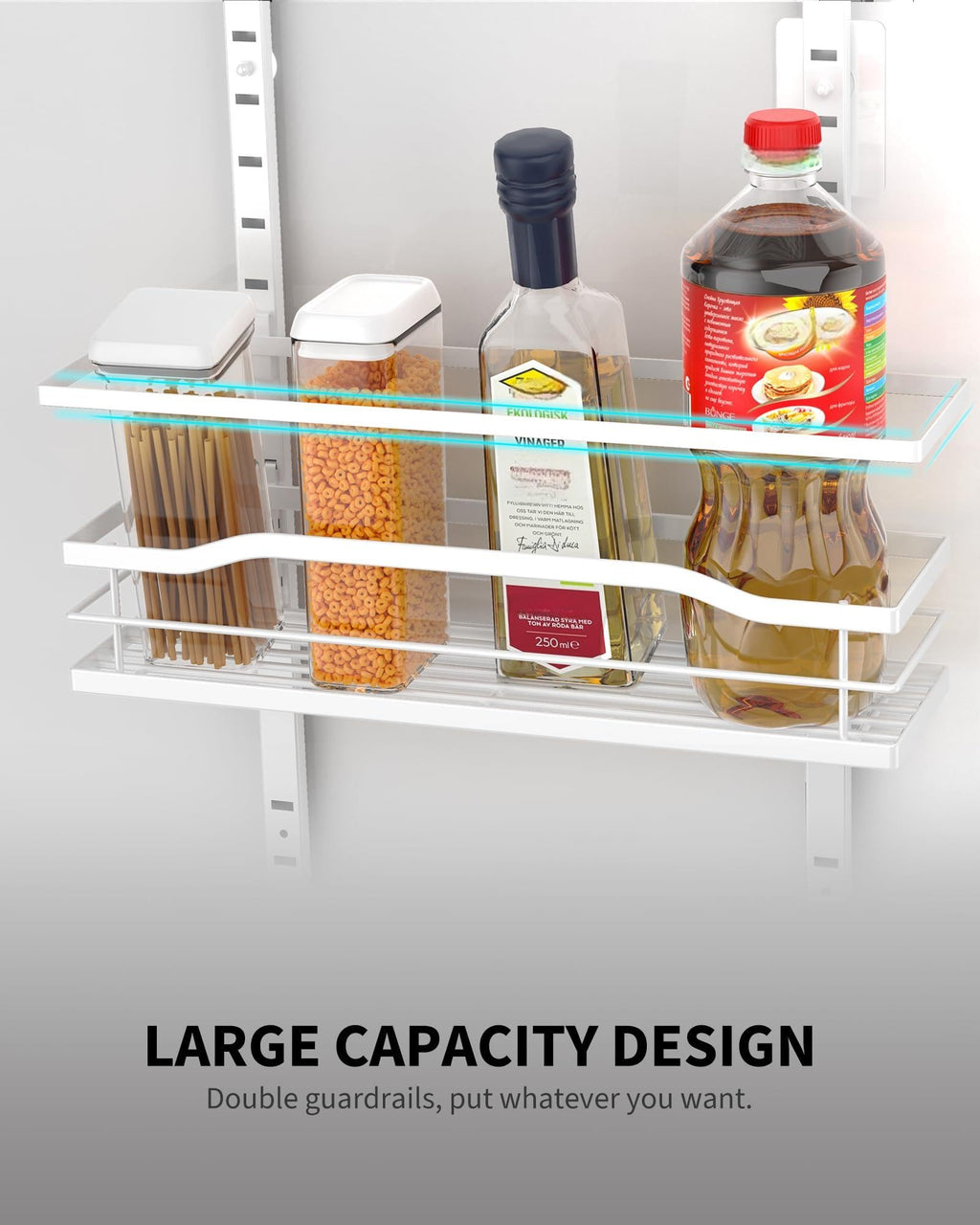 Moforoco White 9-Tier Over The Door Pantry Organizer, Pantry Organization And Storage, Metal Hanging Spice Rack Shelves Door, Home & Kitchen Essentials, Laundry Room Bathroom Organization