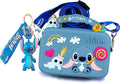 MOBRWUVS Crossbody bag with Adjustable Shoulder Strap, Handbag with Zipper, Badge Wallet with Lanyard, Wallet Purse Shoulder Bag Coin Pouch Accessories Money Bag for Girls