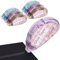 Secopad Scrapbook Tape, 4 Pack Double Sided Tape Roller for Crafts, Adhesive Glue Runner Scrapbooking Supplies Journaling School Office Teacher Supplies, 0.3IN x 26FT, Clear Light-Colored Shell