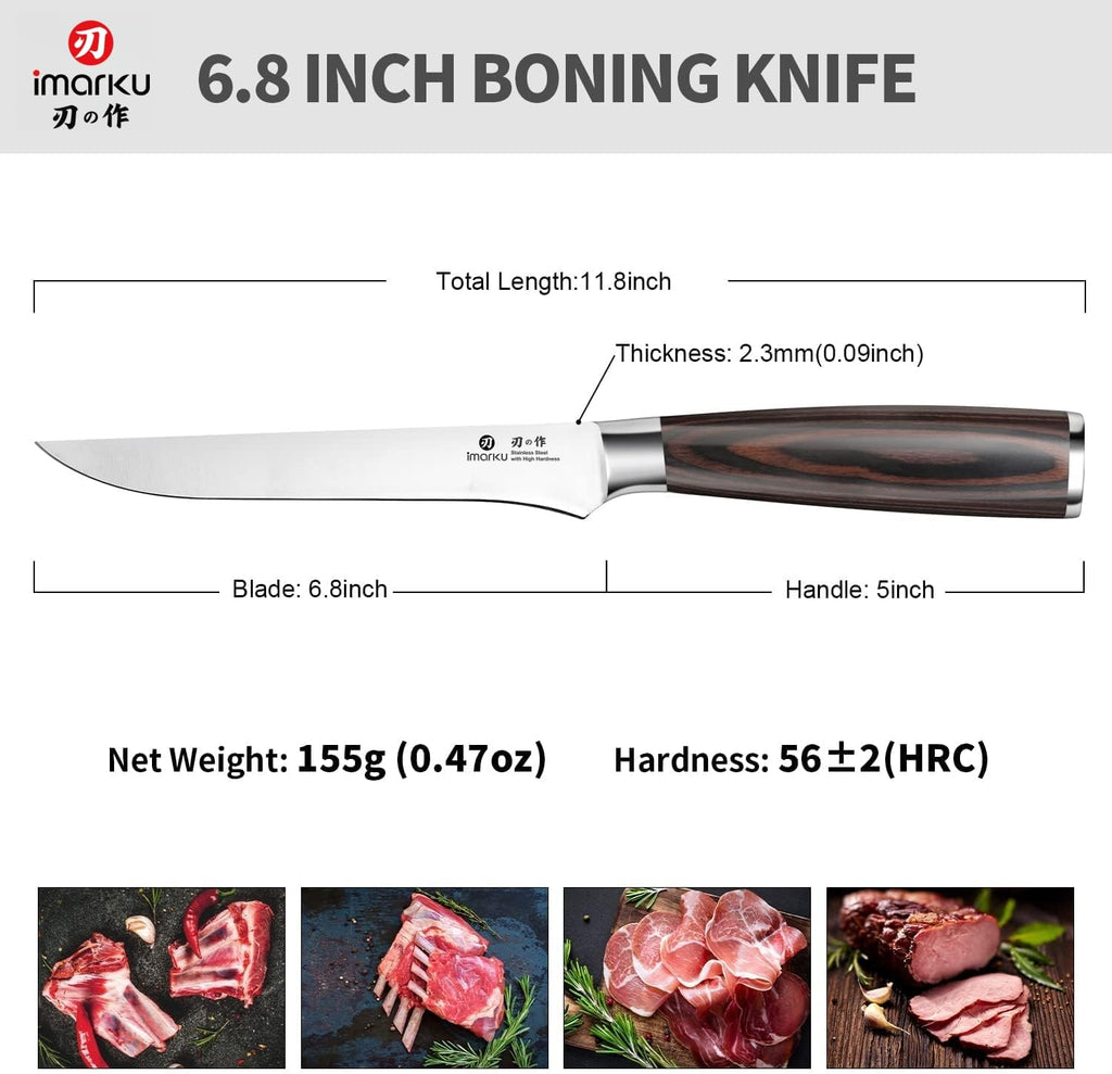 imarku Chef Knife 7 Inch Kitchen Knife Ultra Sharp Santoku Knife - High Carbon Japanese Chefs Knife, Kitchen Gadgets 2025, Apartment Essentials, Birthday Gifts for Him Her, Best Gifts for Women Men