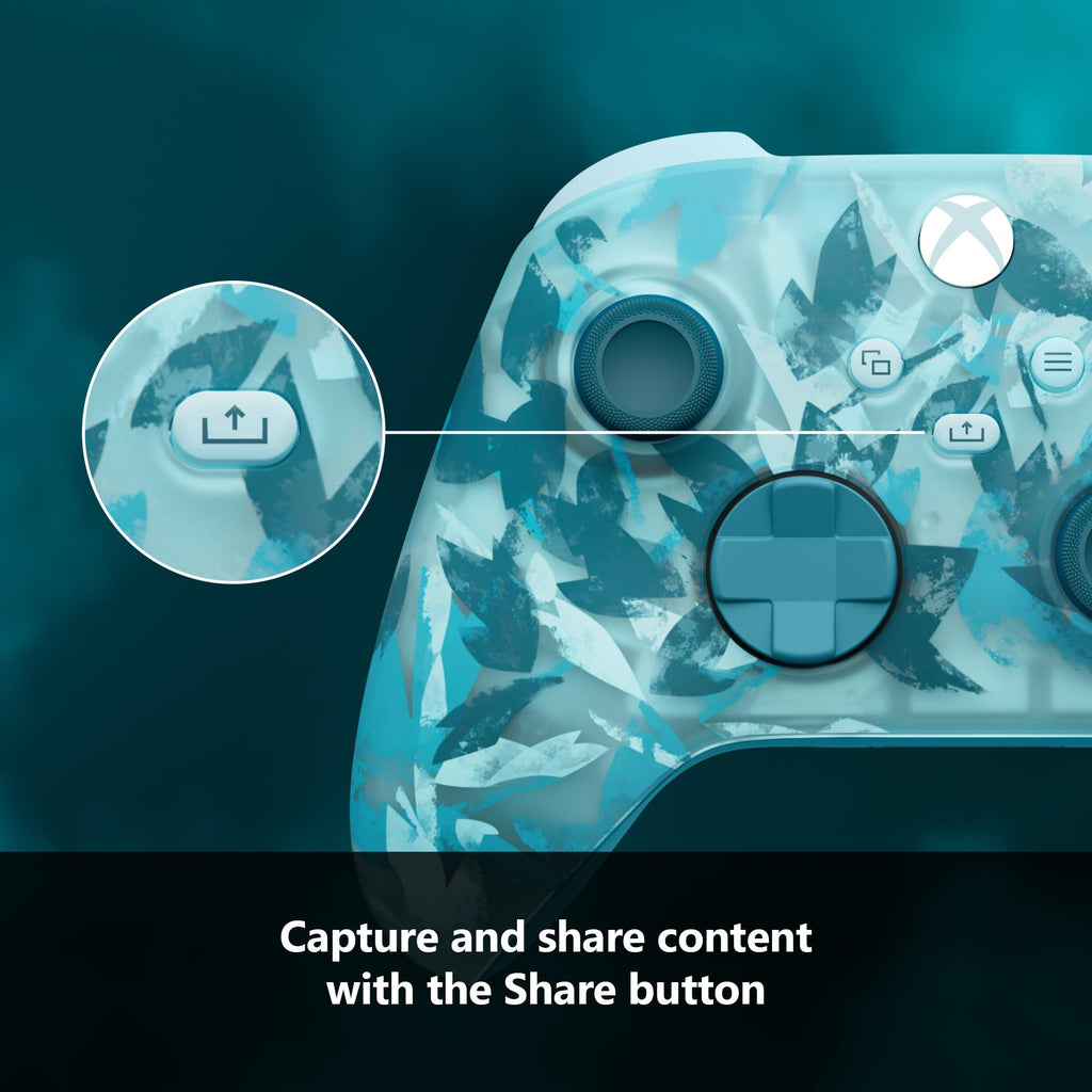 Xbox Wireless Gaming Controller | Shock Blue | Console, PC, & Android | Textured Grip | Wireless, Bluetooth, USB-C Connectivity