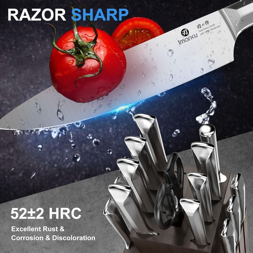 imarku Chef Knife 7 Inch Kitchen Knife Ultra Sharp Santoku Knife - High Carbon Japanese Chefs Knife, Kitchen Gadgets 2025, Apartment Essentials, Birthday Gifts for Him Her, Best Gifts for Women Men