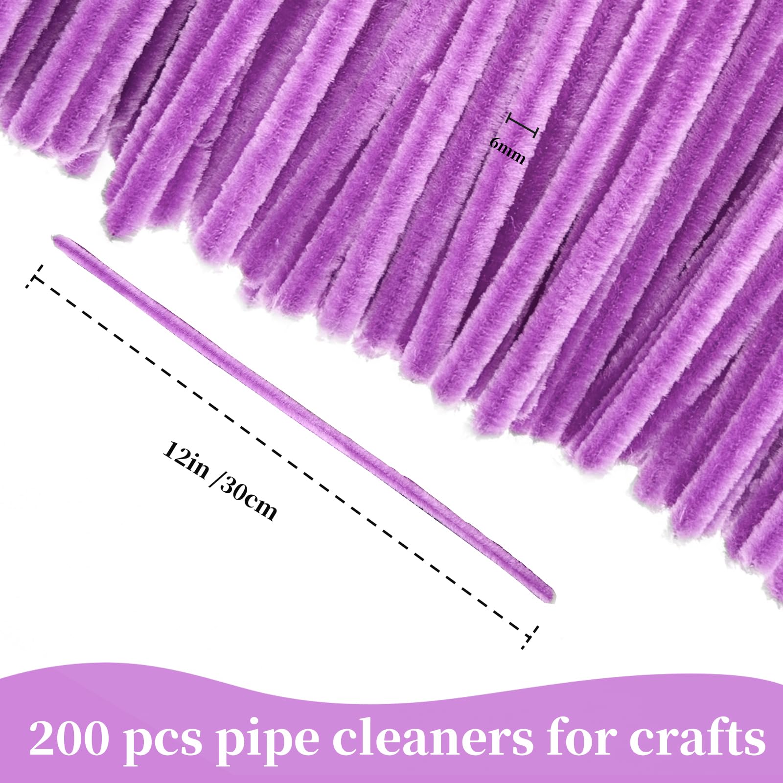 Pipe Cleaners Craft Bulk,Kids Toys & Games Gifts,200pcs Arts Crafts,Chenille Stems Art Supplies for Projects Creative DIY Room Decor,Christmas Decorations,Juegos para Niños Fidget Toys for Ages 5-7