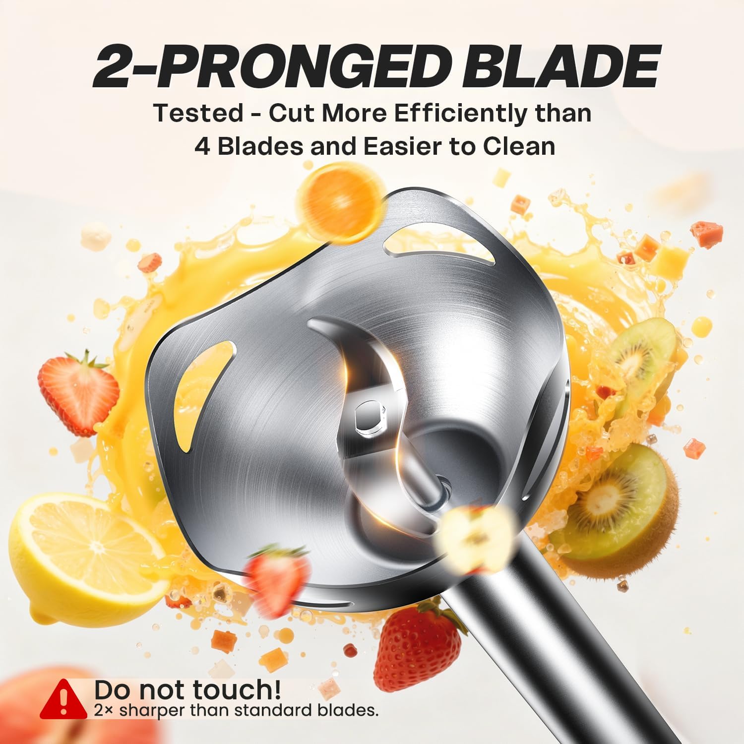 Turelar Immersion Blender Handheld Corded Hand Blenders Set 1100W, Trigger Variable Speed 5 in 1 Stick Emulsifier with Chopper, Whisk and Frother for Soup, Baby Food and Smoothies,Black
