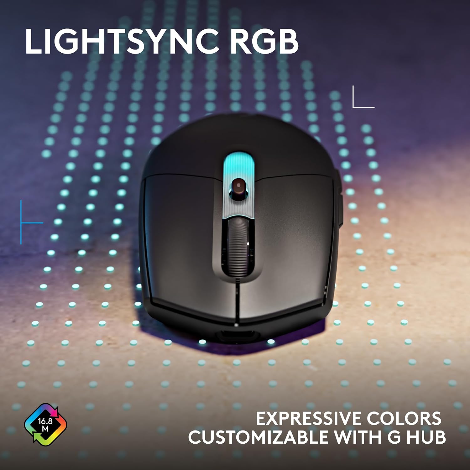 Logitech G305 Lightspeed Wireless Gaming Mouse, Hero Sensor, 12,000 DPI, Lightweight, 6 Programmable Buttons, 250h Battery, On-Board Memory, Compatible with PC, Mac - Black