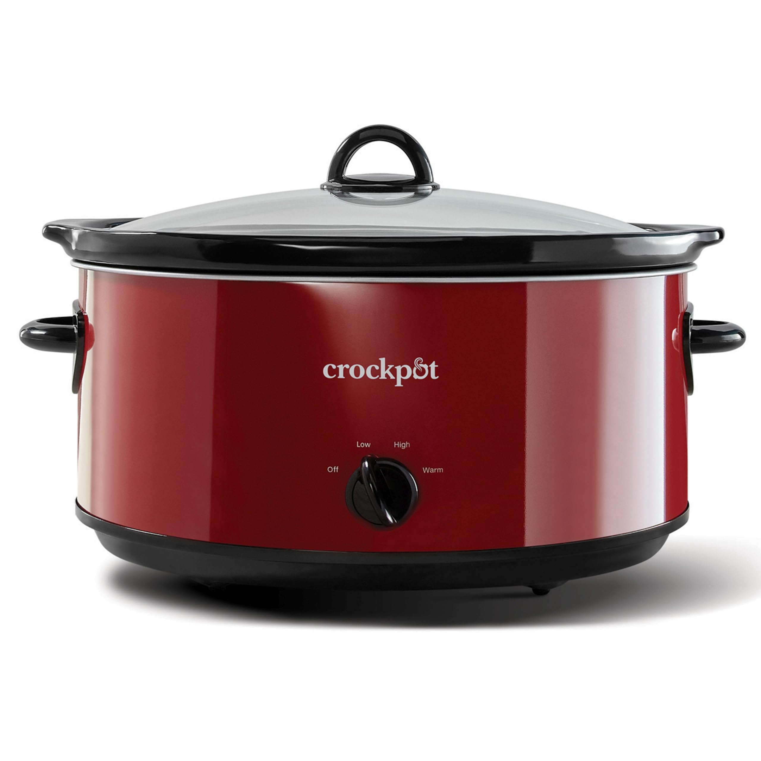Crock-Pot 7-Quart Manual Slow Cooker, Family Size Serves 8+ People & Fits 6-lb Roast, Removable Stoneware with Warming Setting, Dishwasher Safe for Easy Cleanup, Stainless Steel