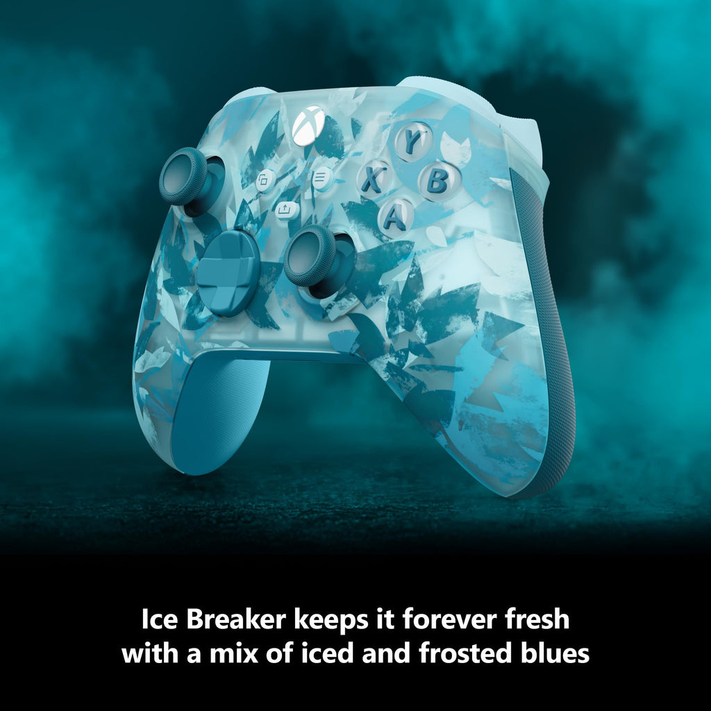 Xbox Wireless Gaming Controller | Shock Blue | Console, PC, & Android | Textured Grip | Wireless, Bluetooth, USB-C Connectivity