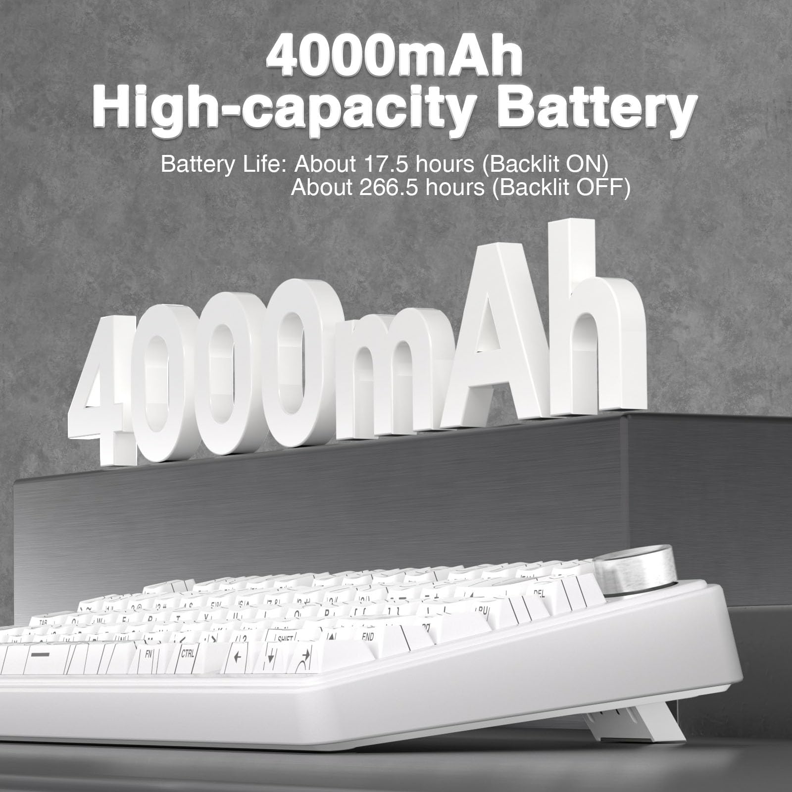 AULA F75 Pro Wireless Mechanical Keyboard,75% Hot Swappable Custom Keyboard with Knob,RGB Backlit,Pre-lubed Reaper Switches,Side Printed PBT Keycaps,2.4GHz/USB-C/BT5.0 Mechanical Gaming Keyboards