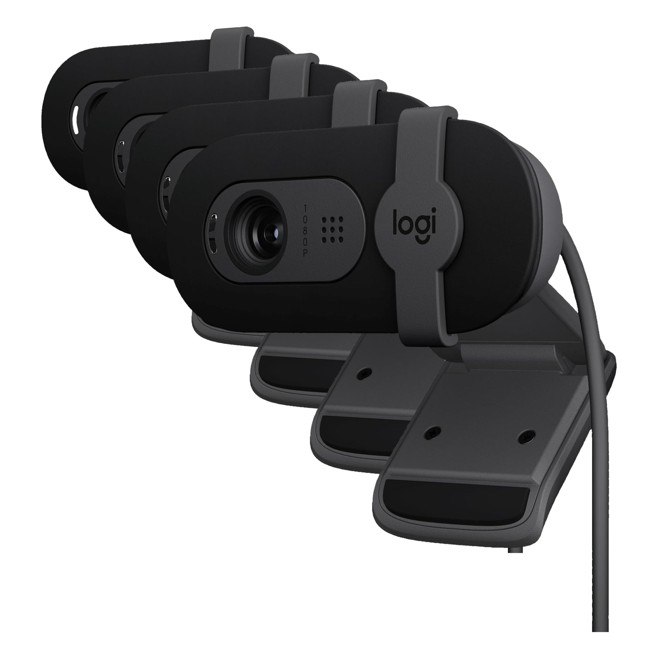 Logitech Brio 101 Full HD 1080p Webcam for Meetings, Streaming, Desktop, Laptop, PC - Built-in Mic, Shutter, Works with Zoom, Microsoft Teams, Nintendo Switch 2’s new GameChat Mode, USB-A,-Black