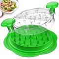 SURETIVIAN Chicken Shredder Tool Twist Large Chicken Breast Shredder with Brush&Fork, Visible Meat Shredder Machine, Strong Anti-Slip Strip, Ergonomic Handle, BPA Free, Suitable for Pork Beef Chicken