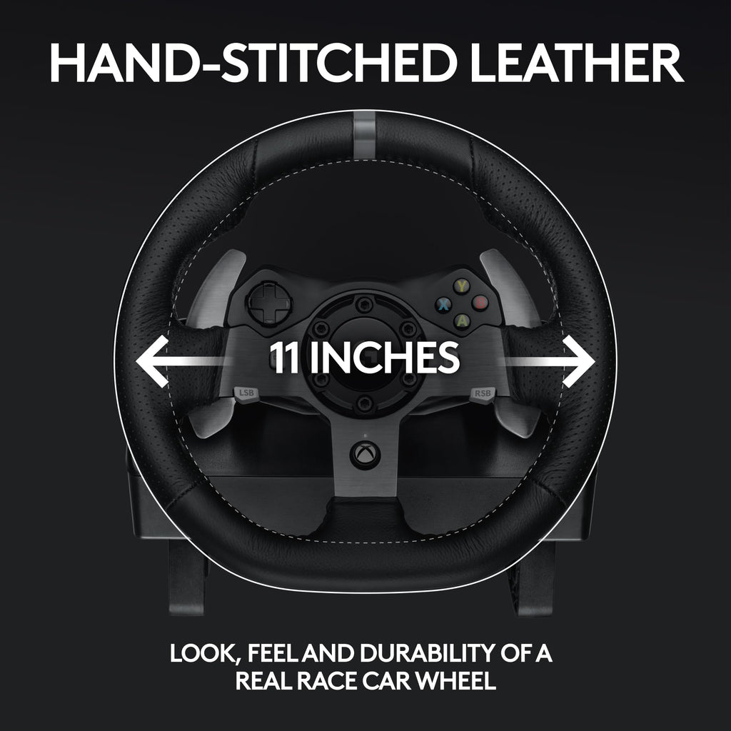Logitech G29 Driving Force Racing Wheel and Floor Pedals, Real Force Feedback, Stainless Steel Paddle Shifters, Leather Steering Wheel Cover for PS5, PS4, PC, Mac - Black
