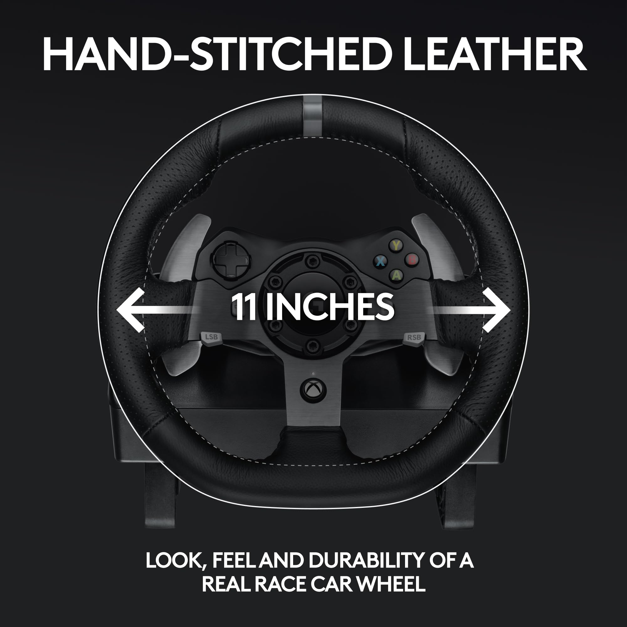 Logitech G29 Driving Force Racing Wheel and Floor Pedals, Real Force Feedback, Stainless Steel Paddle Shifters, Leather Steering Wheel Cover for PS5, PS4, PC, Mac - Black