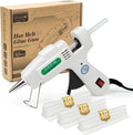 SHJADE Hot Glue Gun with 30 Glue Sticks, 20W Mini Hot Melt Gun Kit(White) | Fast Preheating, Ideal for School Crafts, DIY Arts, and Quick Home Repairs, Compact, Suitable for 0.27" Glue Sticks