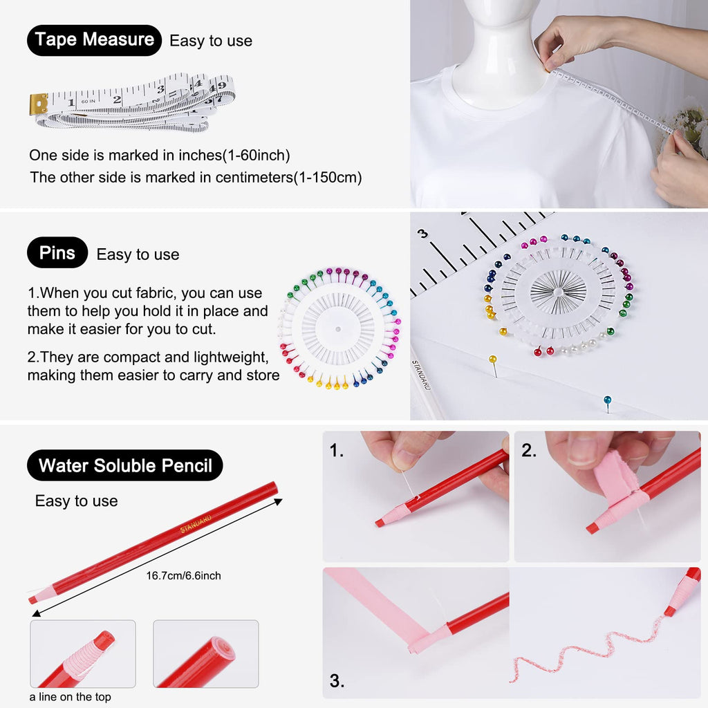 9Pcs Tshirt-Ruler Guide to Center Vinyl, Transparent V-Neck/Round PVC Ruler for Alignment, Heat Press, Children Youth Adult, Front and Back Measurement (10in)