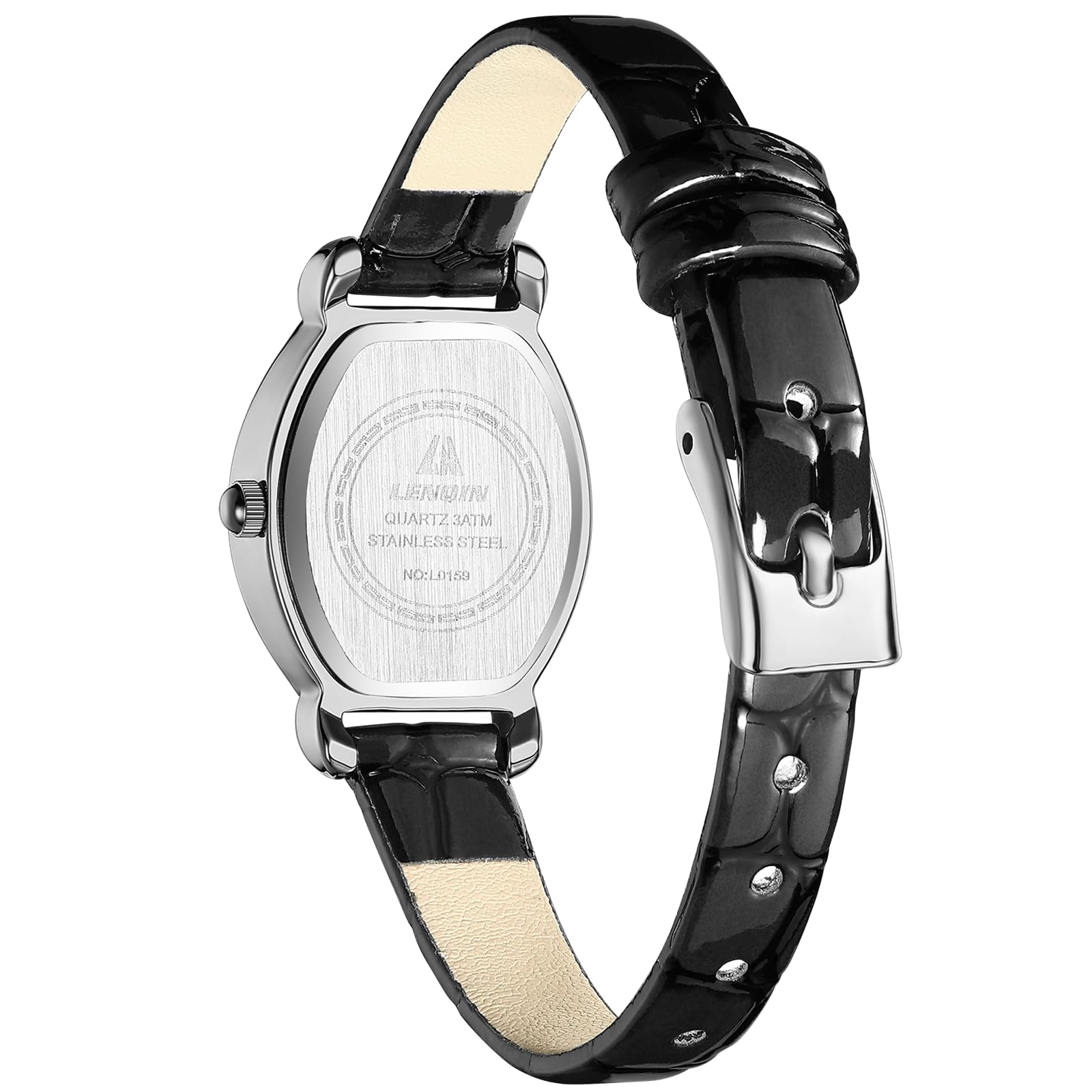 LN LENQIN Ladies Watches Analog Quartz Watch for Women Waterproof Women's Wrist Watches Easy Reader Womens Watch with Leather Strap