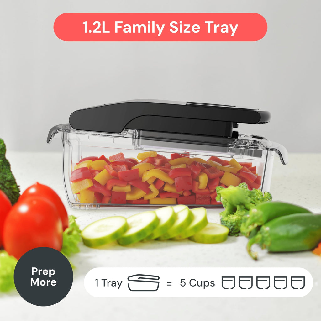 Fullstar The Original Pro Chopper - Vegetable Chopper and Spiralizer, Food Chopper with Container, Fruit Slicer, Kitchen Gadgets & Gifts, Home Essentials (4 in 1, White)
