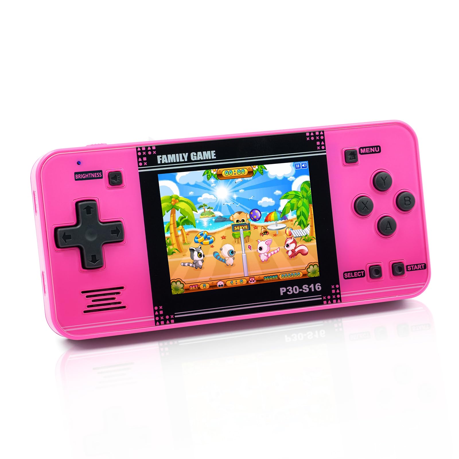 Handheld Game for Kids -Preloaded 220 Retro Video Games, Portable Gaming Player with Rechargeable Battery 3.0" LCD Screen, Mini Arcade Electronic Toy Gifts for Boys Girls (Blue)