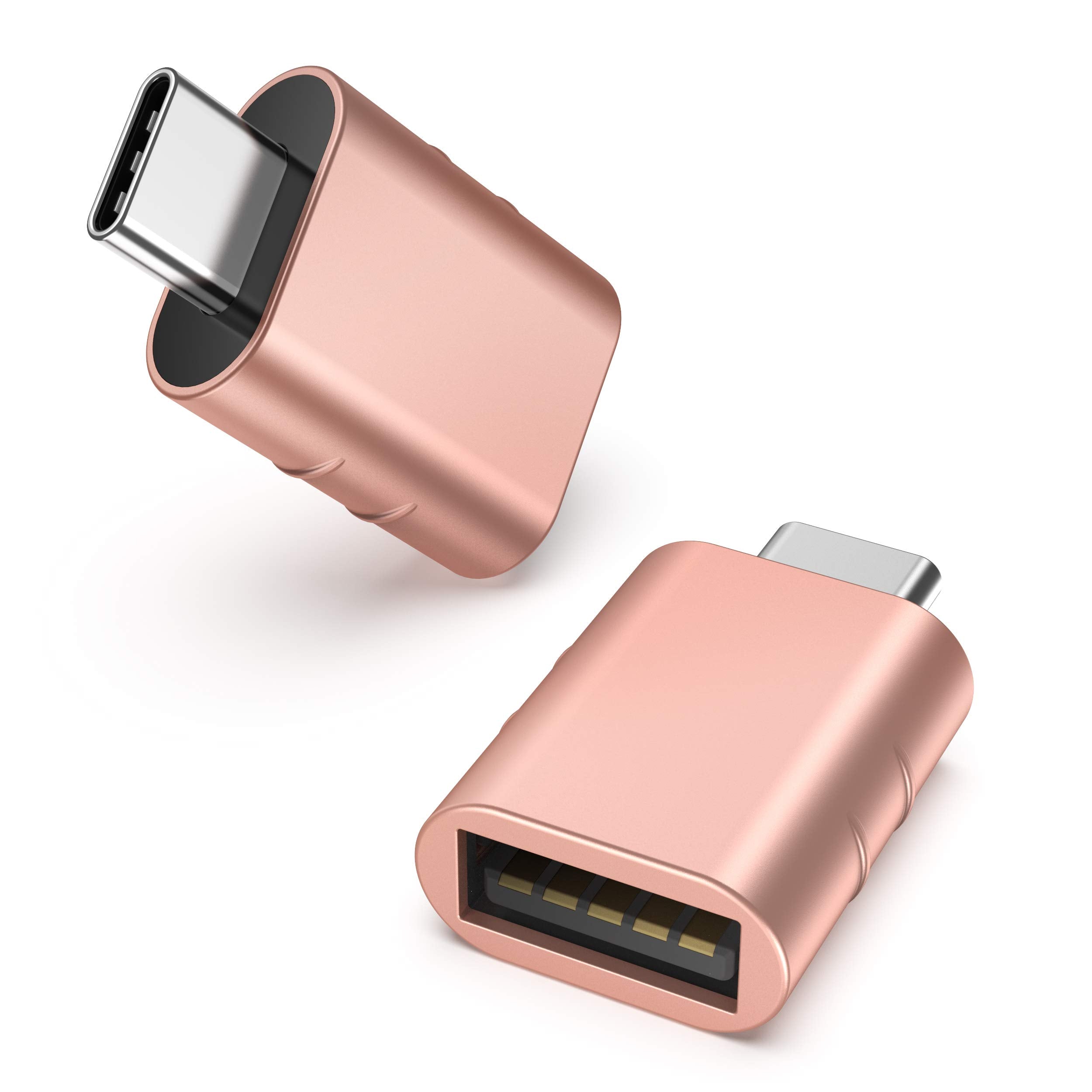 Syntech USB C to USB Adapter Pack of 2, USB 3.0 Female to Thunderbolt 4/3 Adapter Compatible with MacBook Pro Air 2024, Surface, iPad, iPhone, Galaxy Notebook, XPS and More Type C Devices, Space Grey