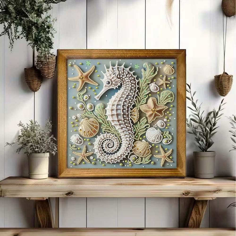 ZQEATRY Sea Turtle Animal Special Shape Diamond Art Kits for Adults,5D Diamond Painting Kits for Beginner,DIY Diamond Crystal Rhinestones Painting Kits for Home Wall Decor Gift 11.8 X 11.8inch