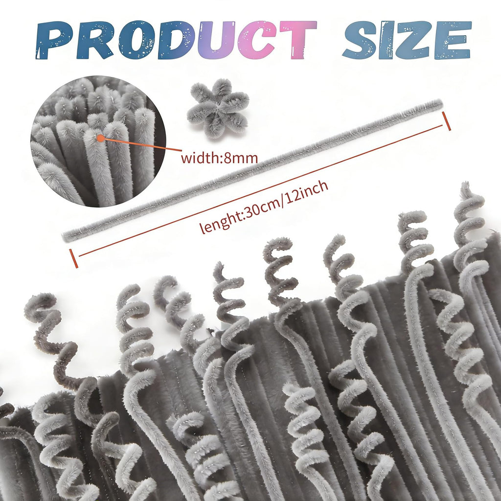 Pipe Cleaners Craft Bulk,Kids Toys & Games Gifts,200pcs Arts Crafts,Chenille Stems Art Supplies for Projects Creative DIY Room Decor,Christmas Decorations,Juegos para Niños Fidget Toys for Ages 5-7