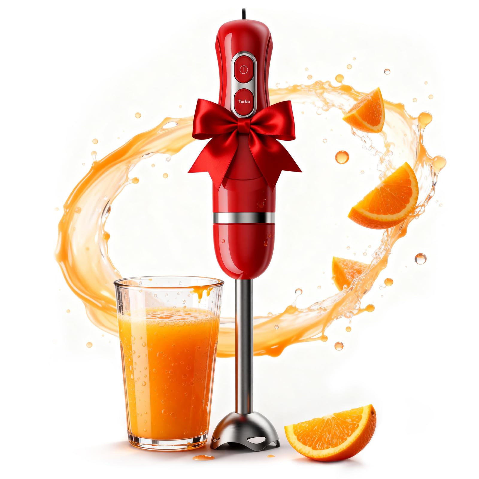 Turelar Immersion Blender Handheld Corded Hand Blenders Set 1100W, Trigger Variable Speed 5 in 1 Stick Emulsifier with Chopper, Whisk and Frother for Soup, Baby Food and Smoothies,Black