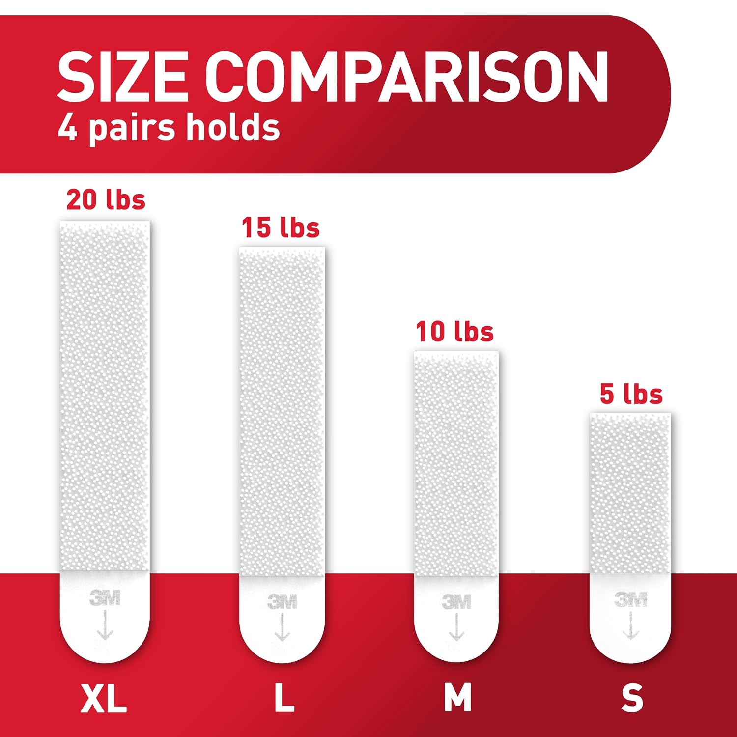 Command 20 lb X-Large Picture Hanging Strips, 16 Pairs White Command Strips Heavy Duty Picture Hanger