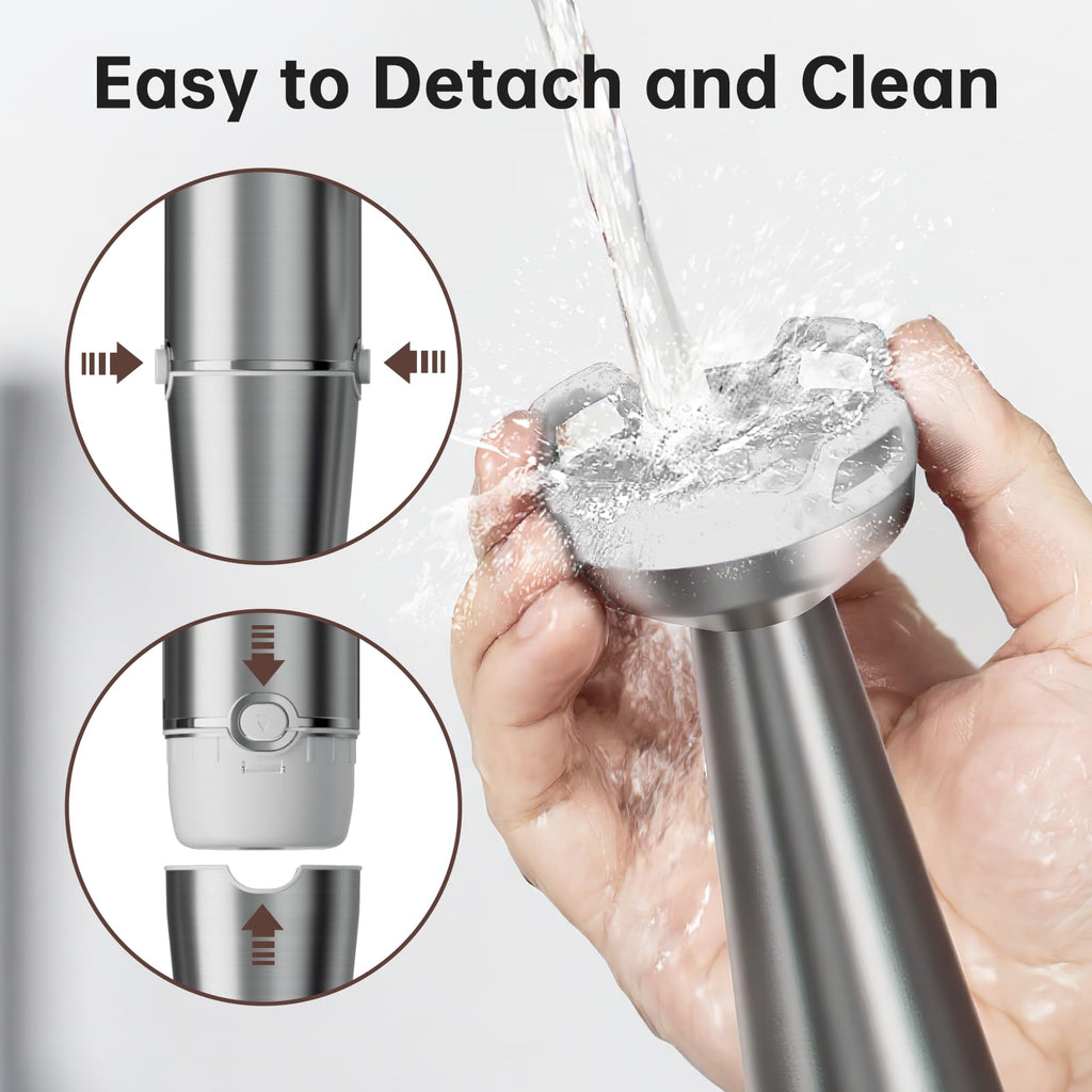 Turelar Immersion Blender Handheld Corded Hand Blenders Set 1100W, Trigger Variable Speed 5 in 1 Stick Emulsifier with Chopper, Whisk and Frother for Soup, Baby Food and Smoothies,Black