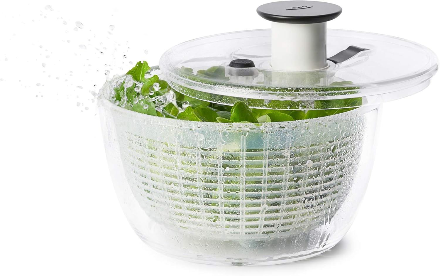 OXO Good Grips Salad Spinner | Lettuce Spinner | Fruit Washer | Fruit Washing Bowl with Strainer | Vegetable Cleaner | Salad Cleaner | Lettuce Washer | 6.22 Quart Capacity