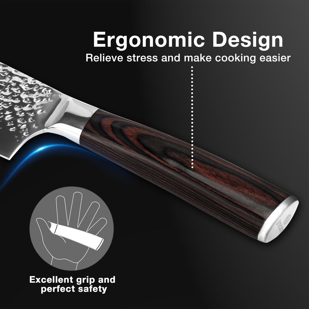 imarku Chef Knife 7 Inch Kitchen Knife Ultra Sharp Santoku Knife - High Carbon Japanese Chefs Knife, Kitchen Gadgets 2025, Apartment Essentials, Birthday Gifts for Him Her, Best Gifts for Women Men