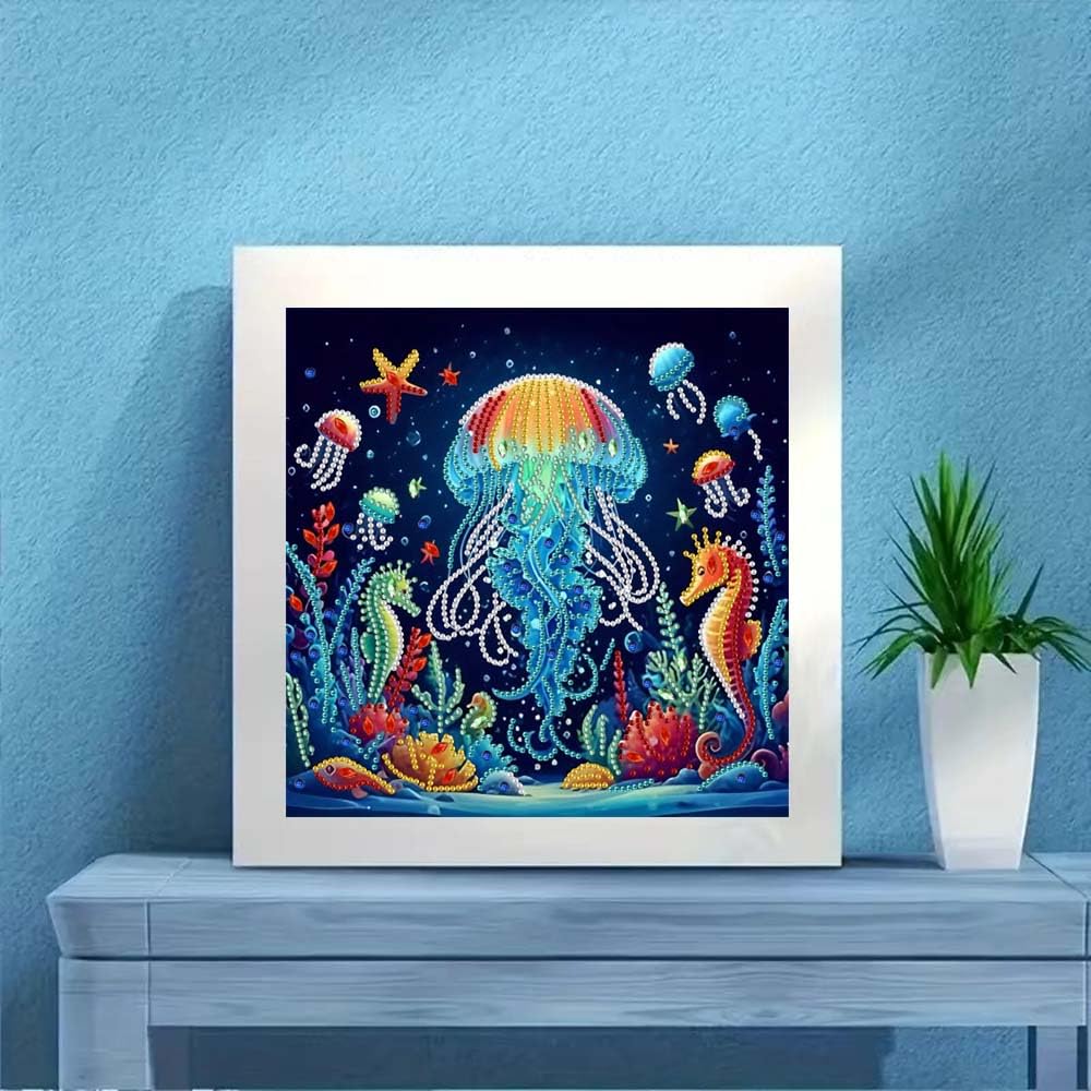ZQEATRY Sea Turtle Animal Special Shape Diamond Art Kits for Adults,5D Diamond Painting Kits for Beginner,DIY Diamond Crystal Rhinestones Painting Kits for Home Wall Decor Gift 11.8 X 11.8inch