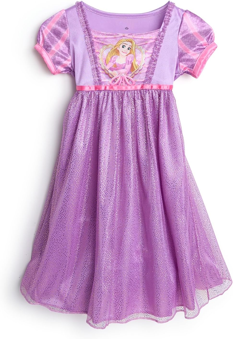 Disney Girls' Princess Dress Nightgown, Fantasy Gown, Soft & Cute Pajamas for Kids