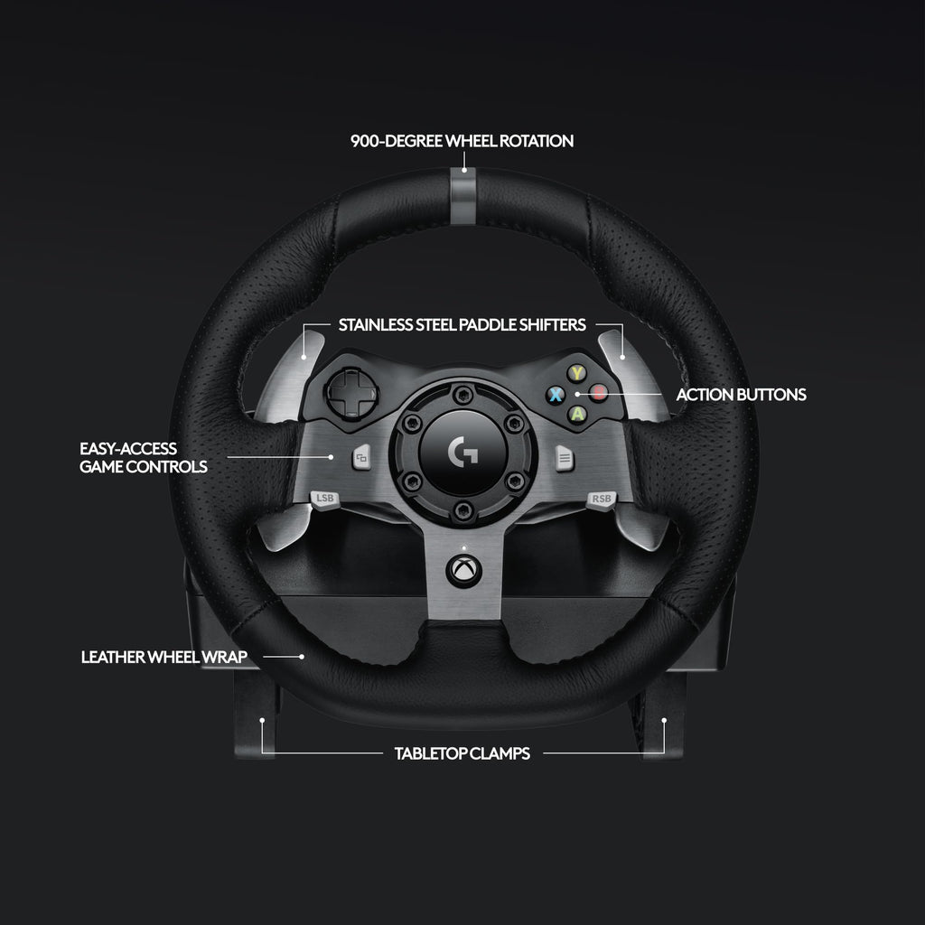 Logitech G29 Driving Force Racing Wheel and Floor Pedals, Real Force Feedback, Stainless Steel Paddle Shifters, Leather Steering Wheel Cover for PS5, PS4, PC, Mac - Black