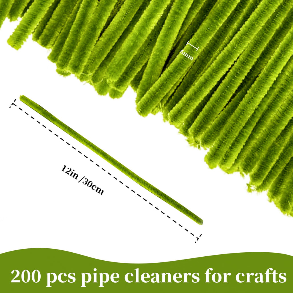 Pipe Cleaners Craft Bulk,Kids Toys & Games Gifts,200pcs Arts Crafts,Chenille Stems Art Supplies for Projects Creative DIY Room Decor,Christmas Decorations,Juegos para Niños Fidget Toys for Ages 5-7