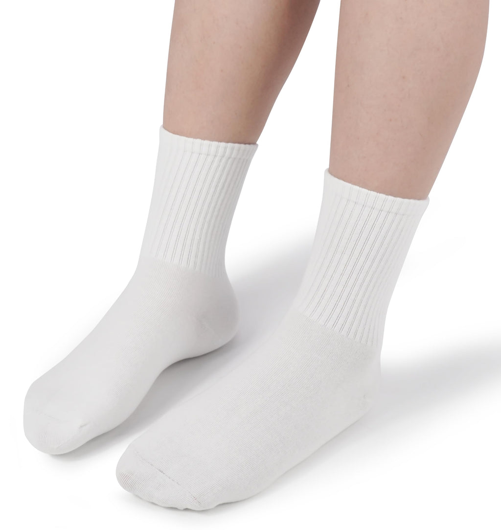 BomKinta Women Casual Calf Socks - Cute Cotton Crew Socks - Soft Above Ankle Sock Gifts 6 Pairs Size 5-10