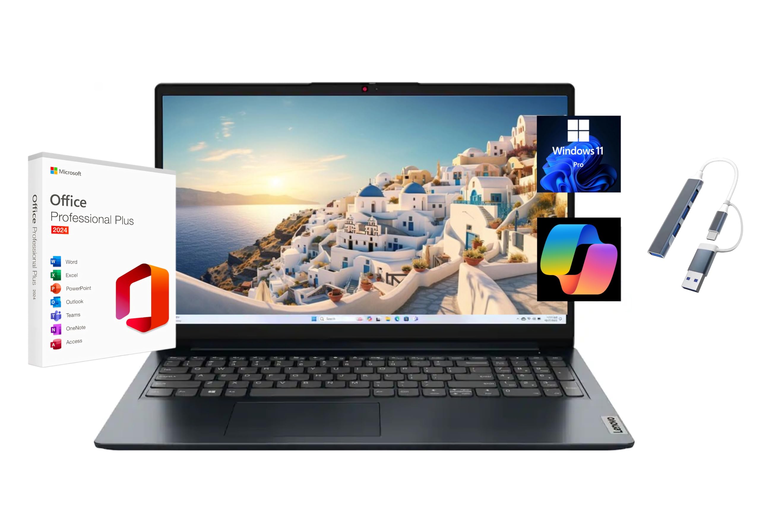 Lenovo IdeaPad 3i Chromebook, 15.6” FHD Display, Intel Celeron N4500, 8GB RAM, 64GB eMMC, 1920x1080 px, 720p Camera, Chrome OS, Abyss Blue