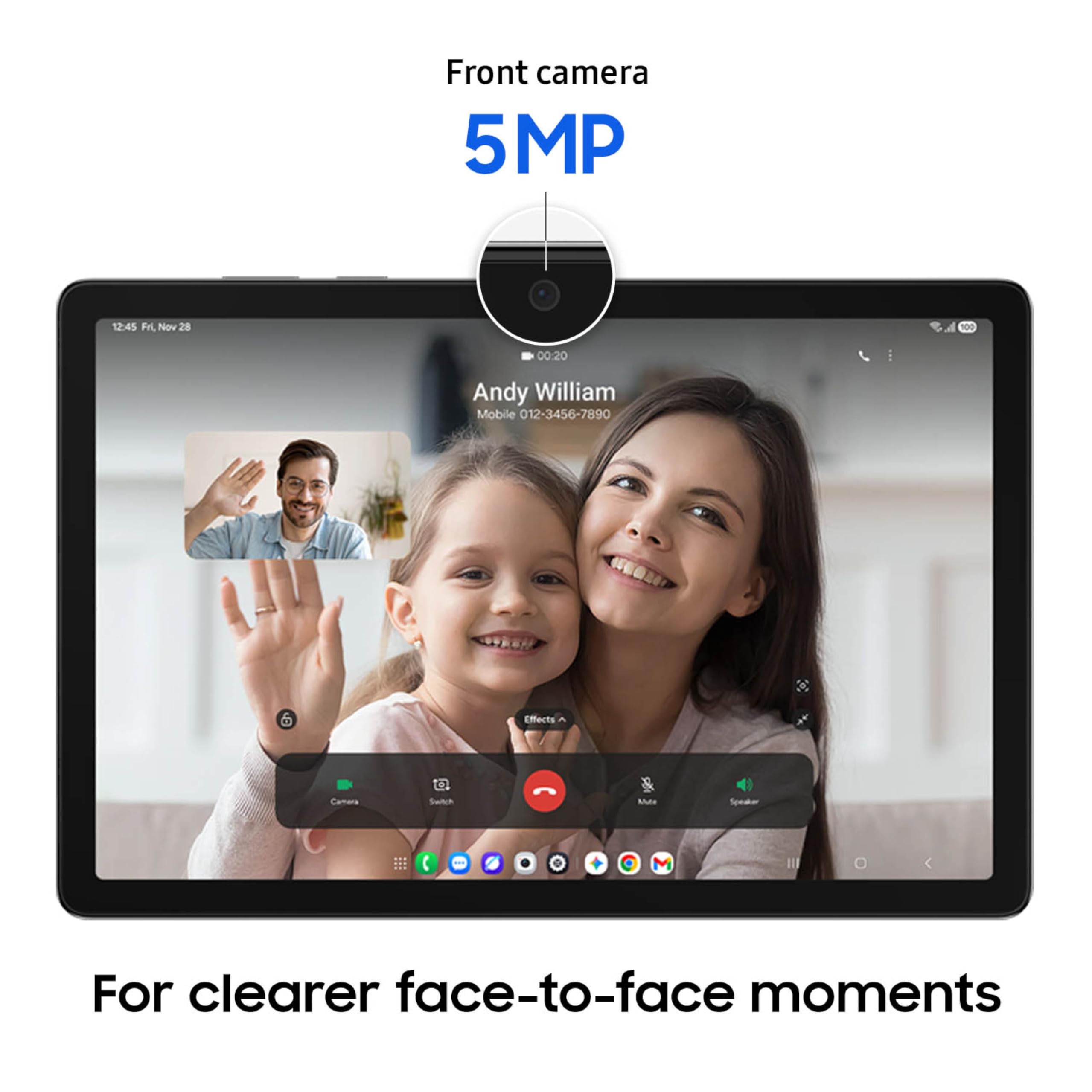 Samsung Galaxy Tab A11+ 6GB RAM, 128GB Storage, Optimized Performance, Long Lasting Battery, Expandable Storage, Large Display, Dolby Atmos Speakers, AI Assist, Slim, Light, 2 Year Warranty, Gray