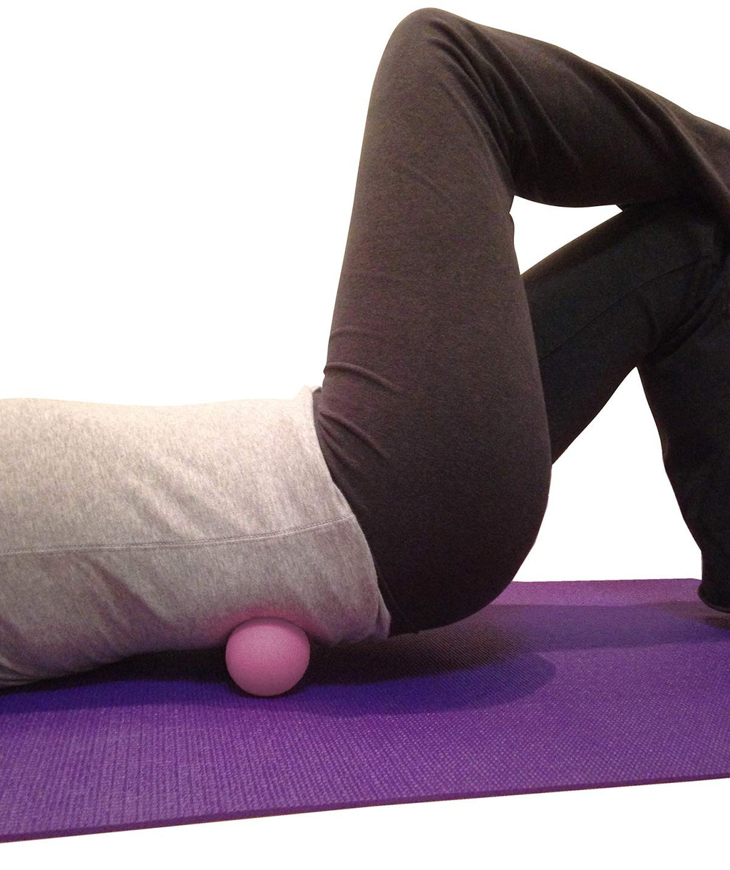 Massage Lacrosse Balls for Myofascial Release, Trigger Point Therapy, Muscle Knots, and Yoga Therapy. Set of 2 Firm Balls (Blue and Red)