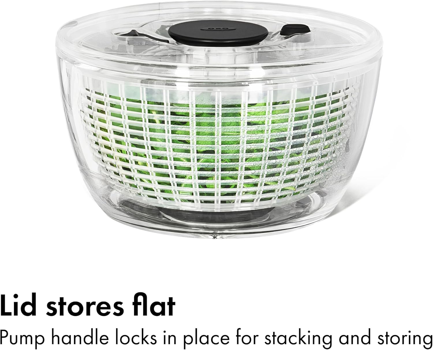 OXO Good Grips Salad Spinner | Lettuce Spinner | Fruit Washer | Fruit Washing Bowl with Strainer | Vegetable Cleaner | Salad Cleaner | Lettuce Washer | 6.22 Quart Capacity