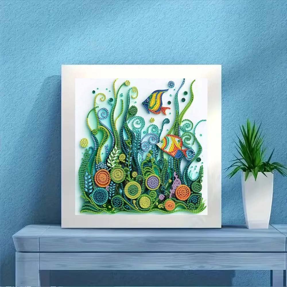 ZQEATRY Sea Turtle Animal Special Shape Diamond Art Kits for Adults,5D Diamond Painting Kits for Beginner,DIY Diamond Crystal Rhinestones Painting Kits for Home Wall Decor Gift 11.8 X 11.8inch