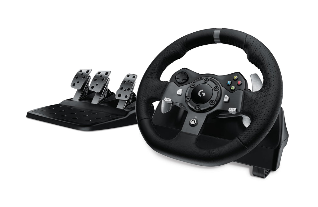 Logitech G29 Driving Force Racing Wheel and Floor Pedals, Real Force Feedback, Stainless Steel Paddle Shifters, Leather Steering Wheel Cover for PS5, PS4, PC, Mac - Black