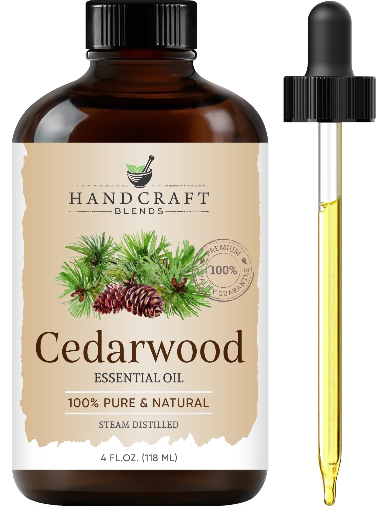 Handcraft Blends Peppermint Essential Oil – Huge 4 Fl Oz – 100% Pure and Natural – Premium Grade Essential Oil for Diffuser and Aromatherapy, Skin, Massage, Candle and Soap Making Fragrance