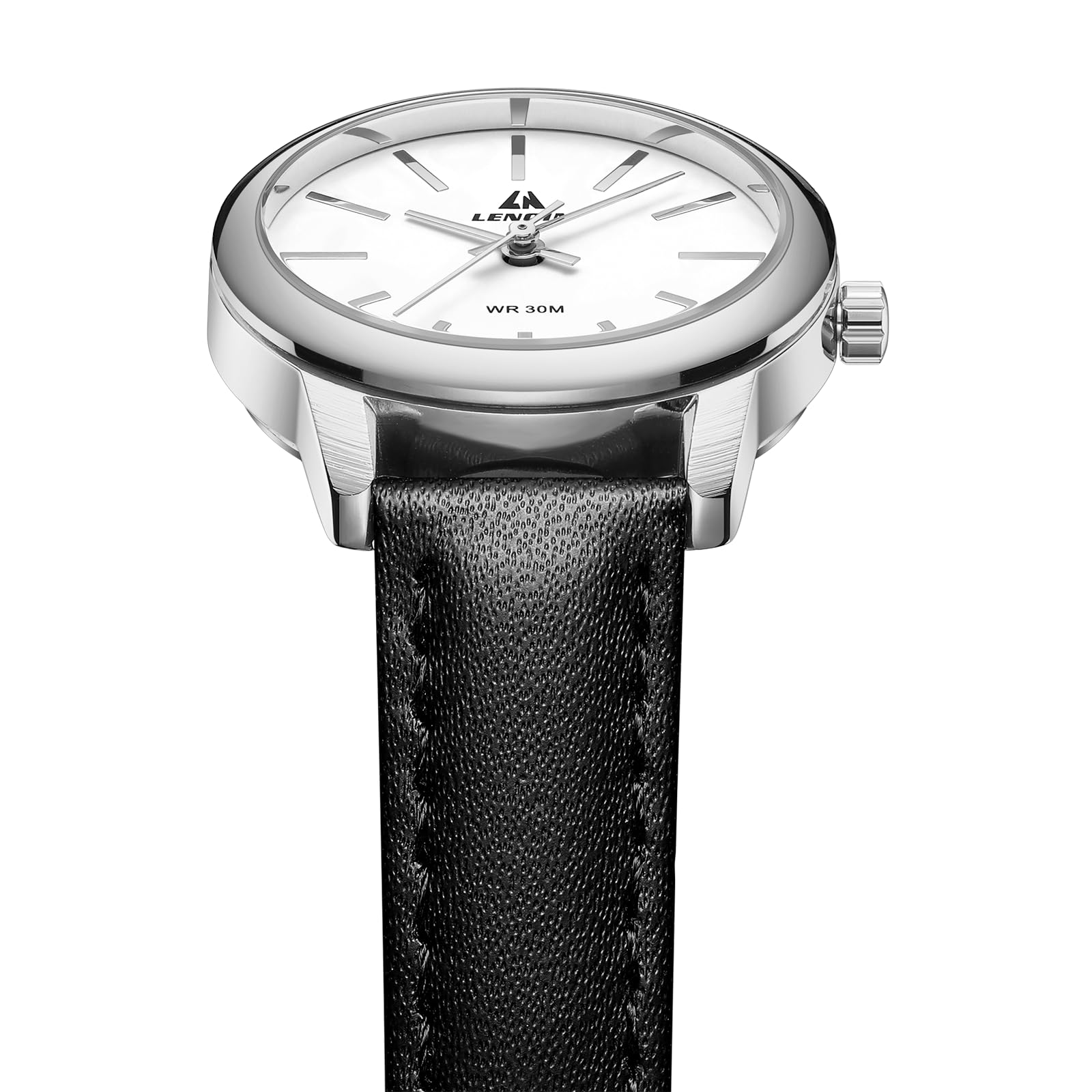 LN LENQIN Ladies Watches Analog Quartz Watch for Women Waterproof Women's Wrist Watches Easy Reader Womens Watch with Leather Strap