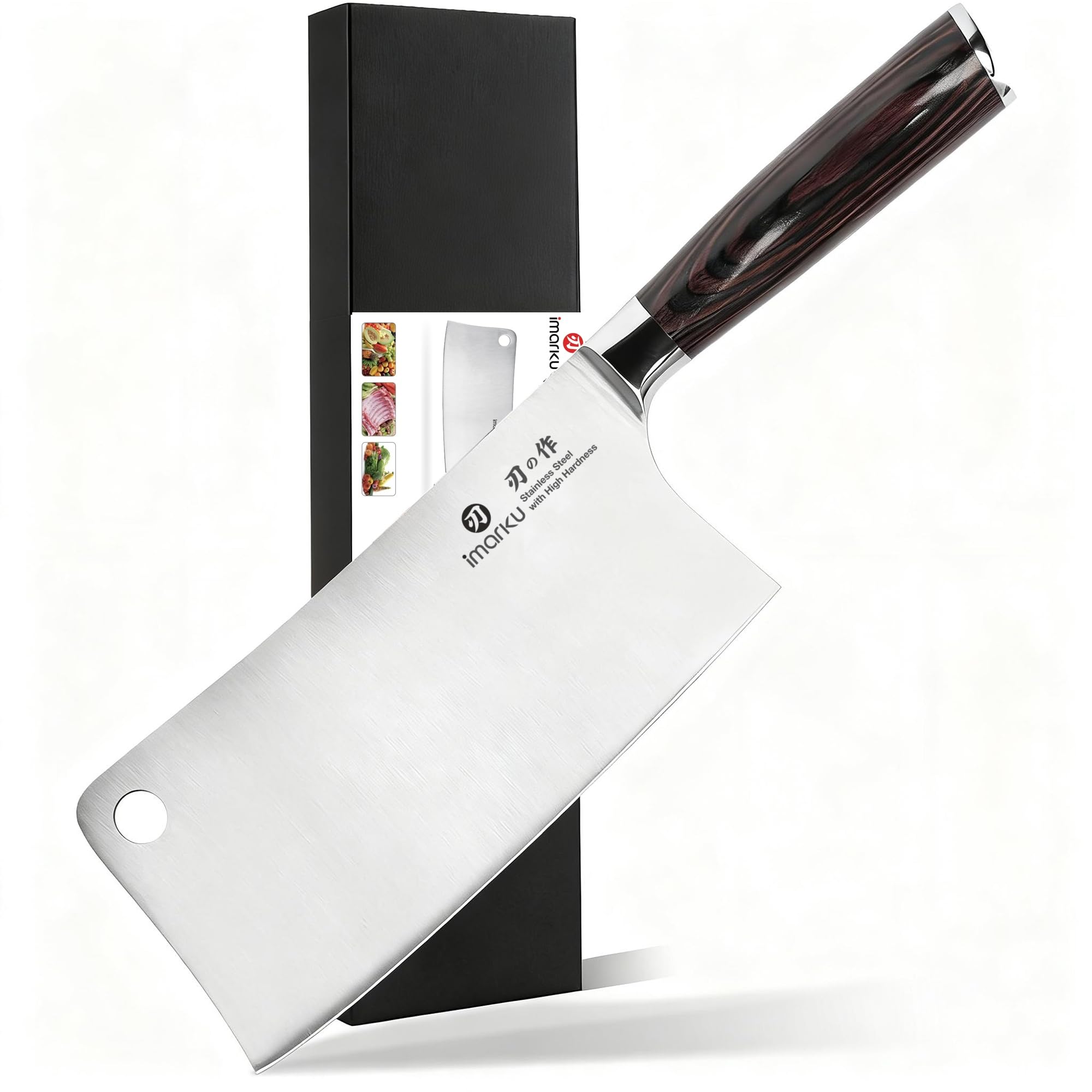 imarku Chef Knife 7 Inch Kitchen Knife Ultra Sharp Santoku Knife - High Carbon Japanese Chefs Knife, Kitchen Gadgets 2025, Apartment Essentials, Birthday Gifts for Him Her, Best Gifts for Women Men