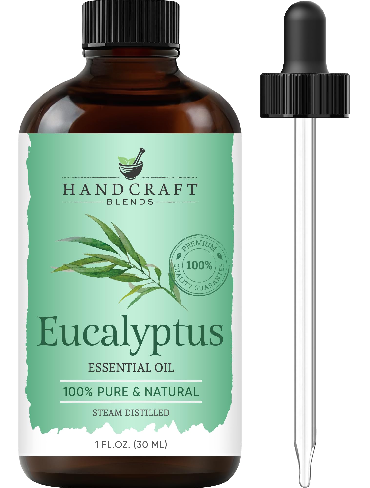 Handcraft Blends Peppermint Essential Oil – Huge 4 Fl Oz – 100% Pure and Natural – Premium Grade Essential Oil for Diffuser and Aromatherapy, Skin, Massage, Candle and Soap Making Fragrance