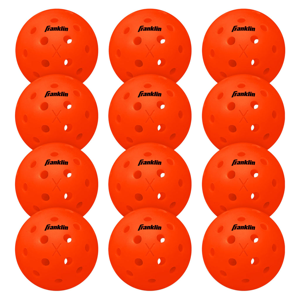Franklin Sports X-40 Outdoor Pickleballs - Official Ball of USA Pickleball, APP Tour + US Open - Regulation Size