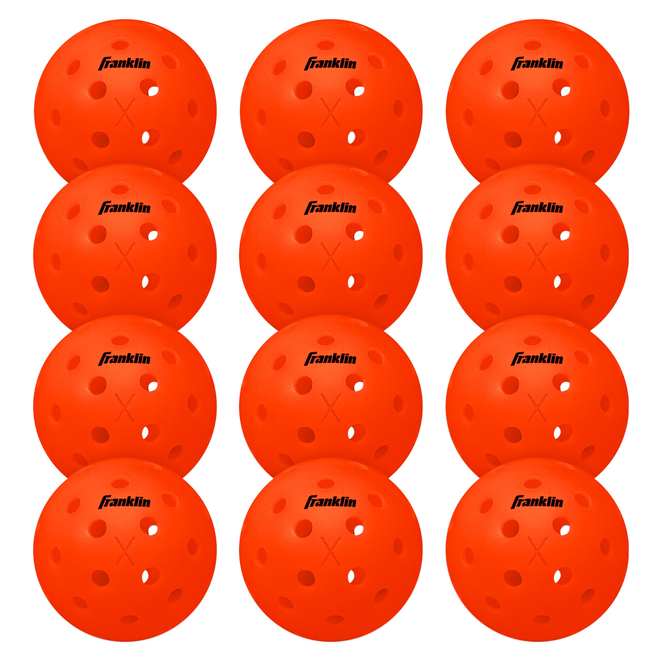 Franklin Sports X-40 Outdoor Pickleballs - Official Ball of USA Pickleball, APP Tour + US Open - Regulation Size