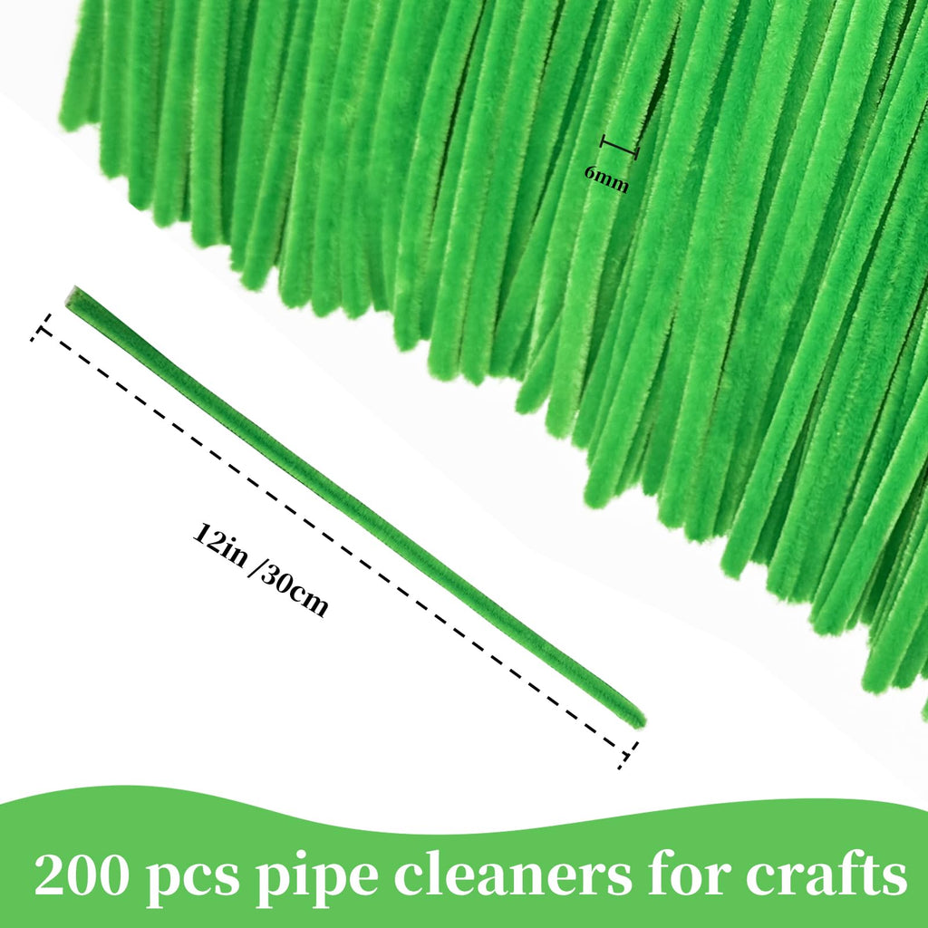 Pipe Cleaners Craft Bulk,Kids Toys & Games Gifts,200pcs Arts Crafts,Chenille Stems Art Supplies for Projects Creative DIY Room Decor,Christmas Decorations,Juegos para Niños Fidget Toys for Ages 5-7